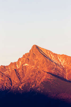 Krivan Mountain, Vysoke Tatry (High Tatras), Slovakiaの写真素材