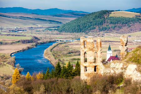 ruins of Plavec Castle, Slovakiaの写真素材