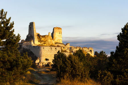 ruins of Cachtice Castle, Slovakiaの写真素材