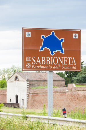 fortification of Sabbioneta city, Lombardy, Italyのeditorial素材