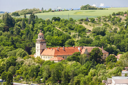 Palace of Moravsky Krumlov, Czech Republicのeditorial素材