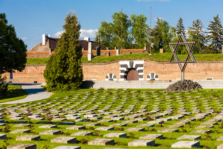 Small Fortress Theresienstadt with cemetery, Terezin, Czech Republicのeditorial素材