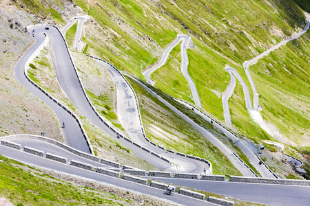 road at Passo dello Stelvio, Alto Adige, Italy