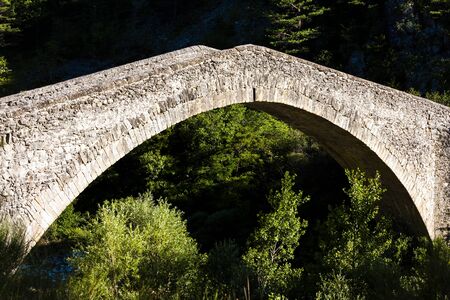 bridge Pont de la Reine Jeanne, Provence, Franceの写真素材