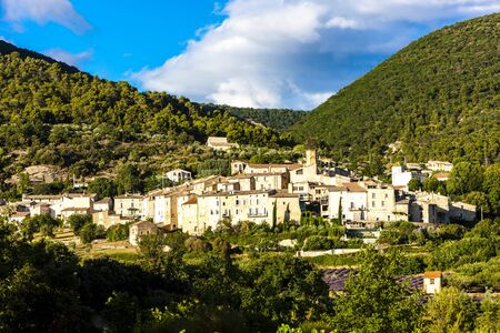 village Venterol in Rhone-Alpes, Franceの写真素材