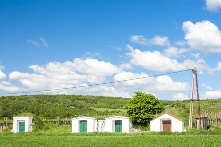wine cellars in Retz region, Lower Austria, Austriaの写真素材