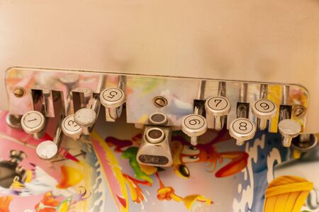 detail of a scale in maternal hospitalの写真素材