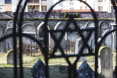 Jewish cemetery, Hermanuv Mestec, Czech Republicの写真素材