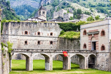 fortress in Vinadio, Piedmont, Italyのeditorial素材