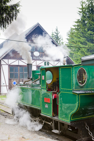 steam locomotive, Museum of Kysuce village, Vychylovka, Slovakiaのeditorial素材