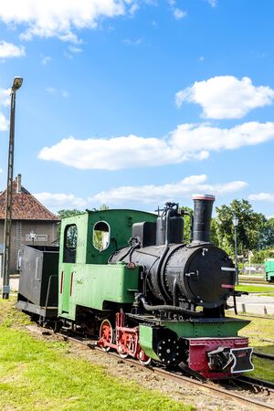 narrow gauge railway, Elk, Warmian-Masurian Voivodeship, Polandのeditorial素材