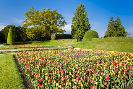garden of Lednice Palace, Czech Republicのeditorial素材