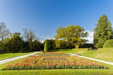 garden of Lednice Palace, Czech Republicのeditorial素材