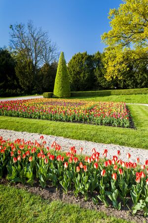 garden of Lednice Palace, Czech Republicのeditorial素材