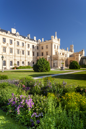 Lednice Palace with garden, Czech Republicのeditorial素材