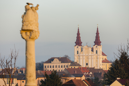 church in Wullersdorf, Austriaの写真素材