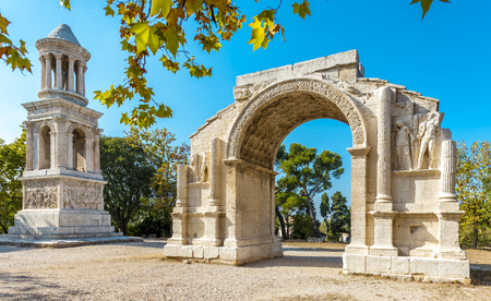 Glanum in summer, Provenceの写真素材