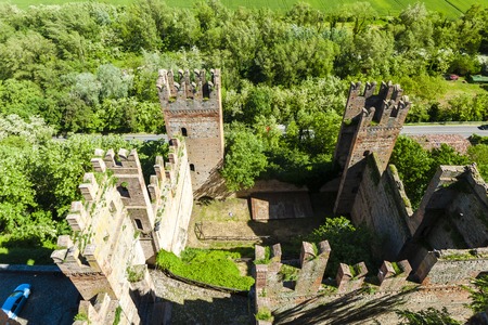 Castell Arquato in Italyの写真素材