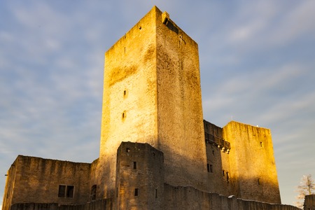 frosty morning in Landstejn castle, Czech Republicのeditorial素材