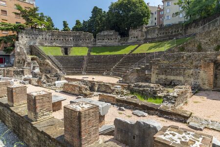Historic centre in Terst, Italyの写真素材