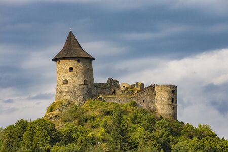 castle Somoska on Slovakia Hungarian borderの写真素材