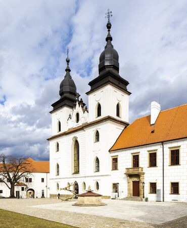 church Trebic, Czech Republicの写真素材