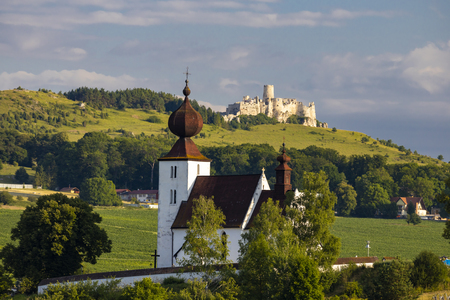 church in Zehra and Spis castle, Slovakiaのeditorial素材