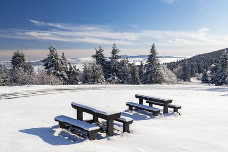 Orlicke Mountains in winter, Czech Republic