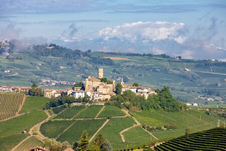 Castle and village Castiglione Falletto, Piemonte, Italy