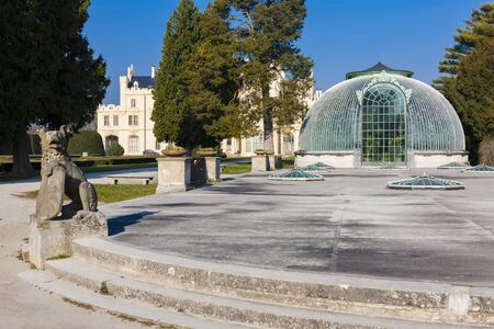 Lednice Castle in Southern Moravia, Unesco site, Czech Republicのeditorial素材
