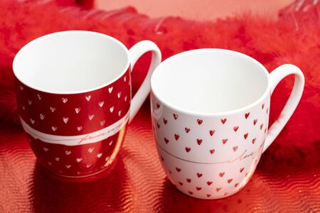 still life of Valentine's decorationの写真素材