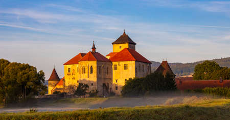 Water castle Svihov near Klatovy, Southern Bohemia, Czech Republicのeditorial素材