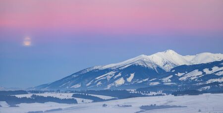 Western Tatras (Rohace) in winter time, Slovakiaの写真素材