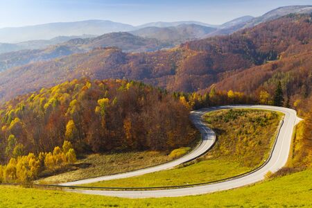 Road in National Park Slovensky Raj, Slovakia