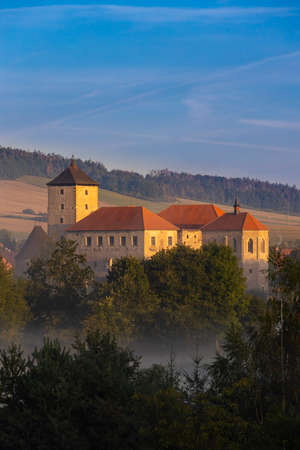 Water castle Svihov near Klatovy, Southern Bohemia, Czech Republicのeditorial素材