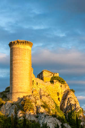 Chateau de l Hers near Chateauneuf-du-Pape, Provence, Franceのeditorial素材