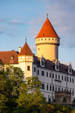 Konopiste castle in Central Bohemia, Czech Republicのeditorial素材