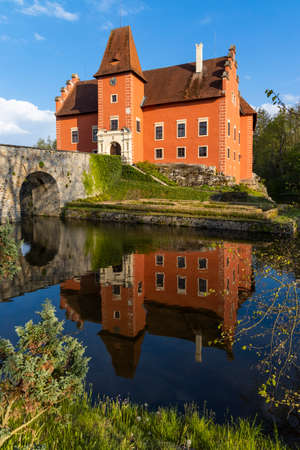 Cervena Lhota castle in Southern Bohemia, Czech Republicのeditorial素材