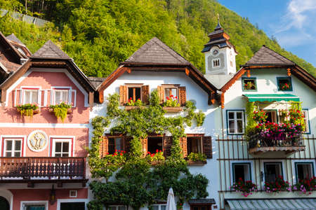 Hallstatt, mountain village in Austrian Alps, Austriaのeditorial素材