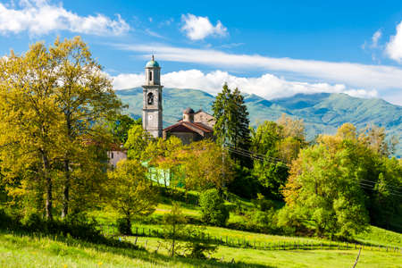 Church in Porcigatone, Parma region in Italy