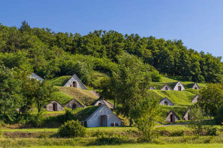 Gombos-hegyi pincesor in Hercegkut,  Great Plain, North Hungaryの写真素材