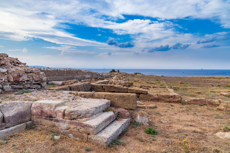 Capo Colonna near Crotone, Calabria, Italyの写真素材