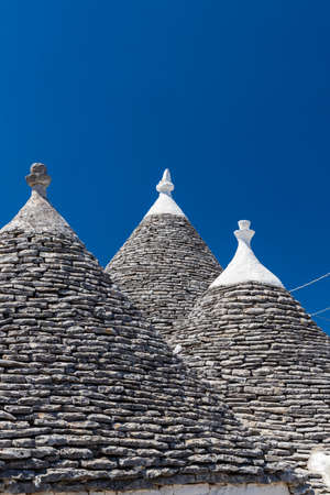 Trulli houses in Alberobello, Apulia region, Italyの写真素材