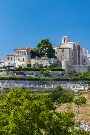 Old town in Monte Sant Angelo, Puglia, Italyの写真素材