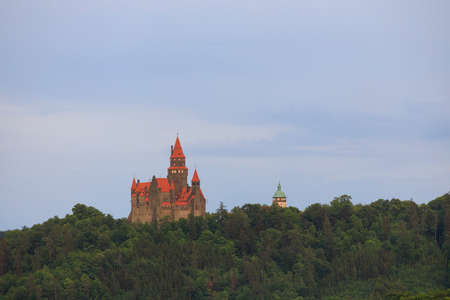 Bouzov castle in Northern Moravia, Czech Republicのeditorial素材