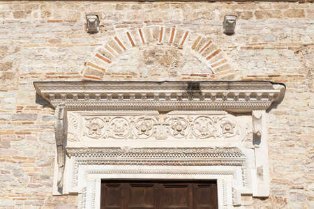 Basilica of San Salvatore, Spoleto, Umbita, Italyの写真素材