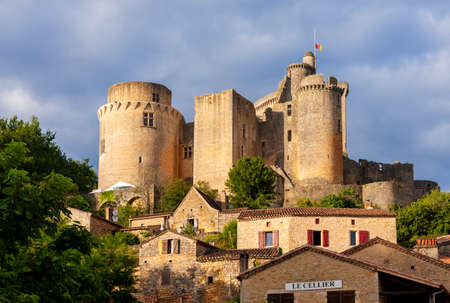 Bonaguil Castle in Lot et Garonne, Franceのeditorial素材