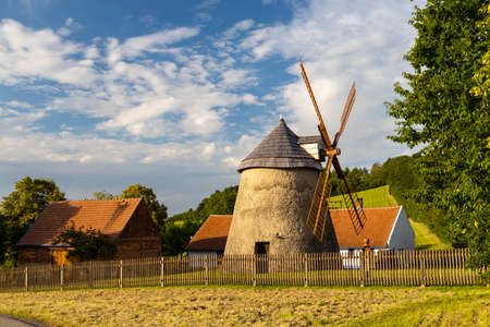 windmill Kuzelov, Southern Moravia, Czech Republicのeditorial素材