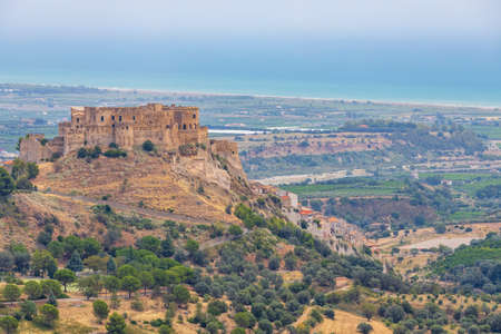 Rocca Imperiale castle  in Cosenza province, Calabria, Italyのeditorial素材