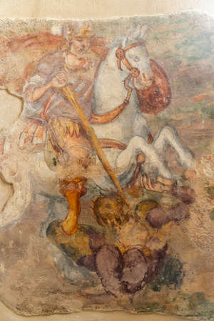 Santa Sofia Church (Chiesa di Santa Sofia), UNESCO World Heritage Site, Benevento, Campania, Italyのeditorial素材